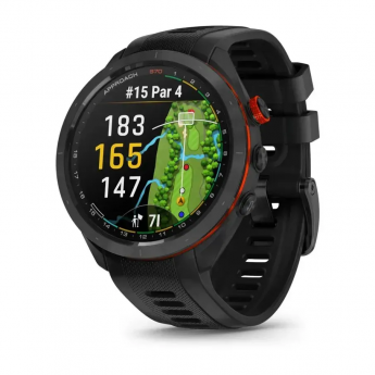 Смарт-часы GARMIN APPROACH S70 (47 мм) с черным керамическим безелем и черным ремешком Смарт-часы GARMIN APPROACH S70 (47 мм) с черным керамическим безелем и черным ремешком